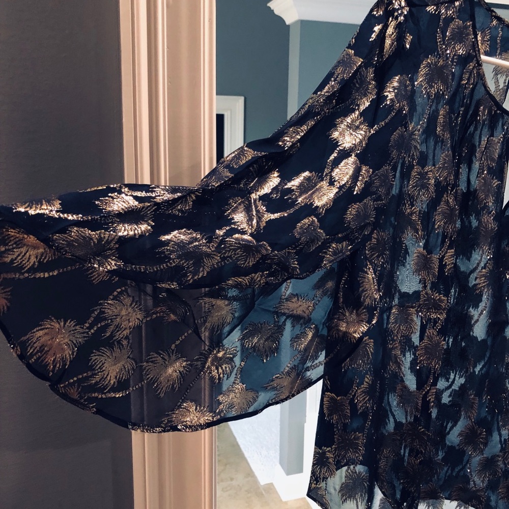 Lilly Pulitzer Beccer Silk Clip Top Size Large